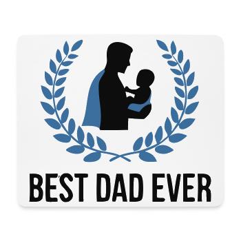 Stolzer Best Dad Ever Papa - Mousepad (Querformat) - Weiß - Vorne