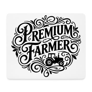 Premium Farmer Saying Farmer - Mouse Pad (horizontal) - white - Front