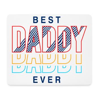 Best Dad Ever Retro Shirt - Mouse Pad (horizontal) - white - Front