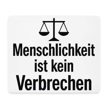Humanität Statement Spruch Gleichheit Motiv - Mousepad (Querformat) - Weiß - Vorne