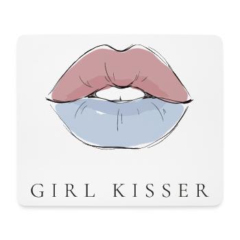 LGBTQ-Pride-Monat – Lesbischer Pride – Girl Kisser - Mousepad (Querformat) - Weiß - Vorne