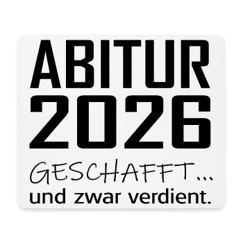 ABITUR 26 - Mousepad (Querformat) - Weiß - Vorne