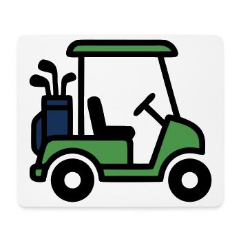 Golfcart Golfauto Golfsport Golfclub Herren - Mousepad (Querformat) - Weiß - Vorne