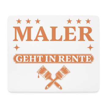 Maler im Ruhestand Handwerker Abschiedsgeschenk - Mousepad (Querformat) - Weiß - Vorne