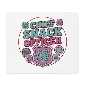 Chef des Snacks - Tapis de souris (format paysage) - blanc - Devant