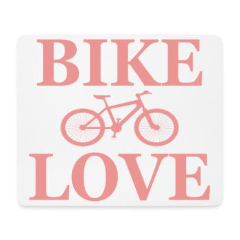 Fahrad Bike Love Spruch - Mousepad (Querformat) - Weiß - Vorne