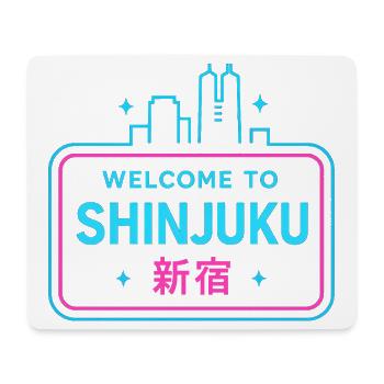 Welcome to Shinjuku - Tapis de souris (format paysage) - blanc - Devant