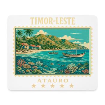 Timor-Leste Ataúro Vintage Reisemarke - Mousepad (Querformat) - Weiß - Vorne