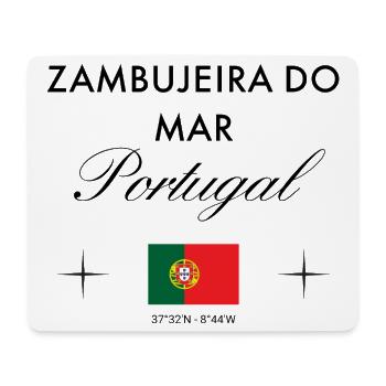 Zambujeira do Mar Portugal Koordinaten Reise - Mousepad (Querformat) - Weiß - Vorne