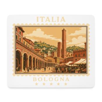 Italien Bologna Vintage Reisemarke - Mousepad (Querformat) - Weiß - Vorne