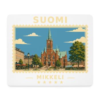 Suomi Mikkeli Vintage Reisemarke - Mousepad (Querformat) - Weiß - Vorne