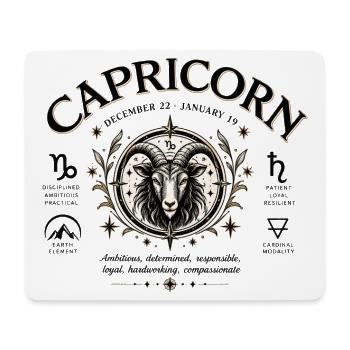 Steinbock-Sternzeichen Hexen-Himmlisches Horoskop - Mousepad (Querformat) - Weiß - Vorne