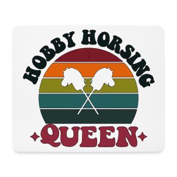 Hobby Horsing Horse Hobbyhorsing Queen - Mousepad (Querformat) - Weiß - Vorne