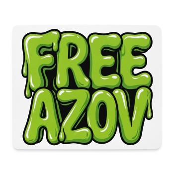 Free Azov – Graffiti - Mousepad (Querformat) - Weiß - Vorne