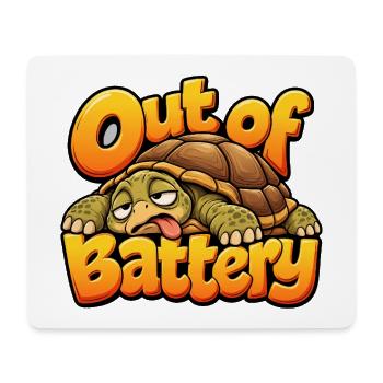 Landschildkröte - Mousepad (Querformat) - Weiß - Vorne