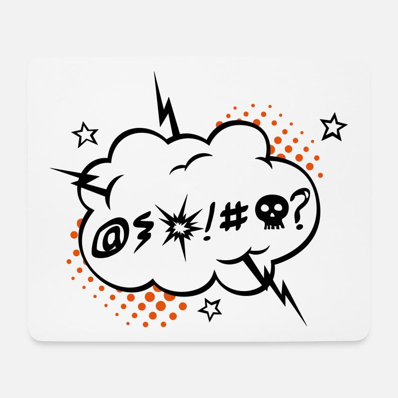 Grumble - Wütend - Mousepad (Querformat) - Weiß