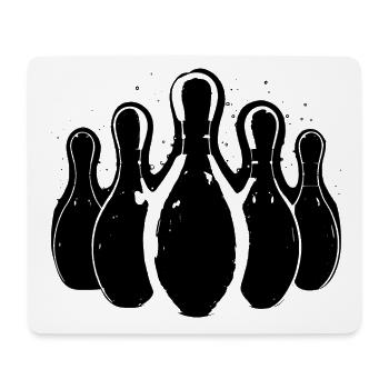 Bowling Graphics - Mouse Pad (horizontal) - white - Front
