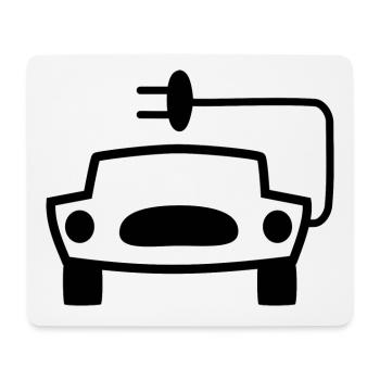The electric car - Mouse Pad (horizontal) - white - Front