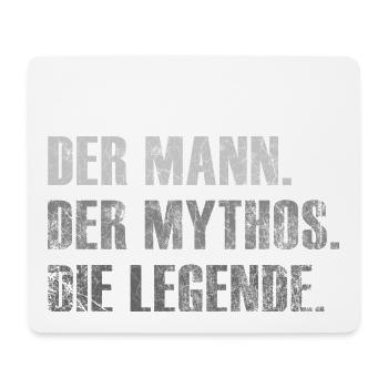 Papa - Der Mann. Der Mythos. Die Legende. Geschenk - Mousepad (Querformat) - Weiß - Vorne