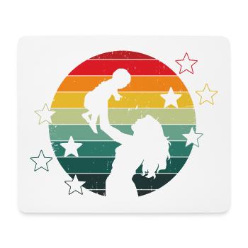 Mama mit Kind - Mousepad (Querformat) - Weiß - Vorne