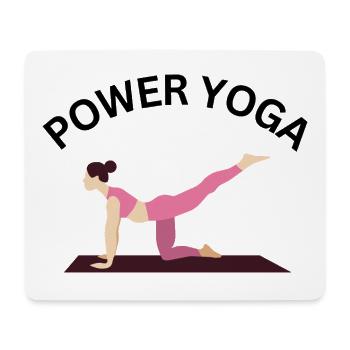 Power Yoga Balance  - Mousepad (Querformat) - Weiß - Vorne
