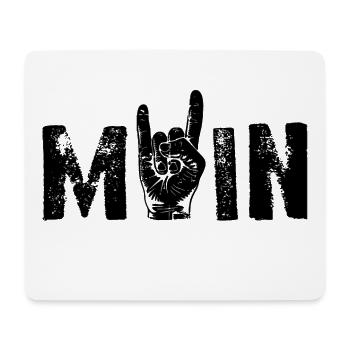 MOIN Rock 'n' Roll Gruß Norden - Mousepad (Querformat) - Weiß - Vorne