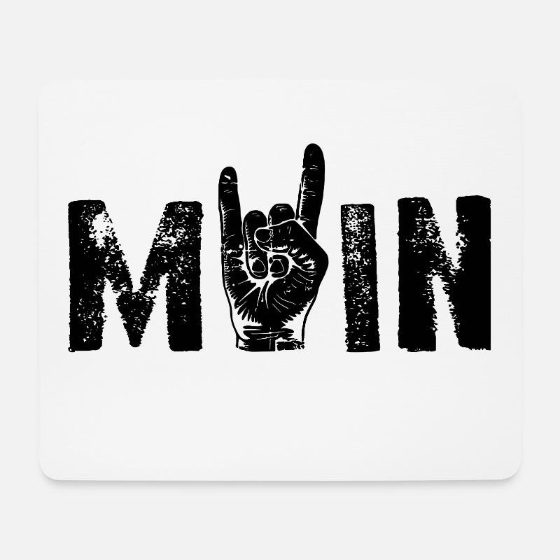 MOIN Rock 'n' Roll Gruß Norden - Mousepad (Querformat) - Weiß