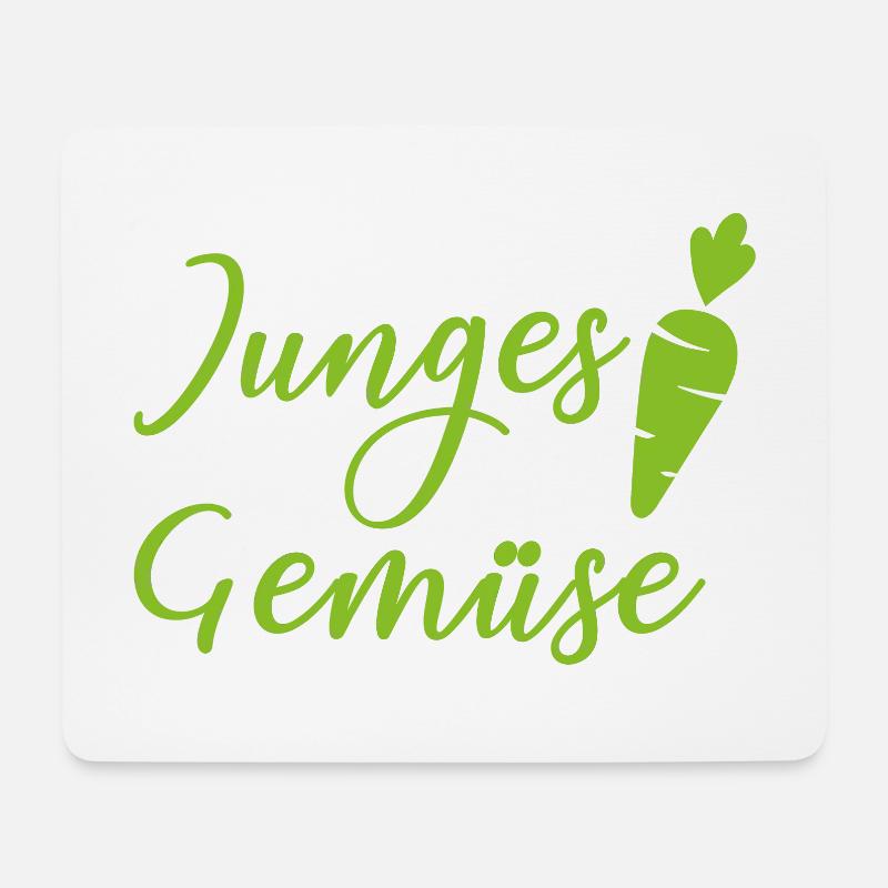junges gemüse - Mousepad (Querformat) - Weiß