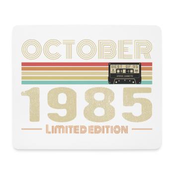 Geburtstag Oktober 1985 - Mousepad (Querformat) - Weiß - Vorne