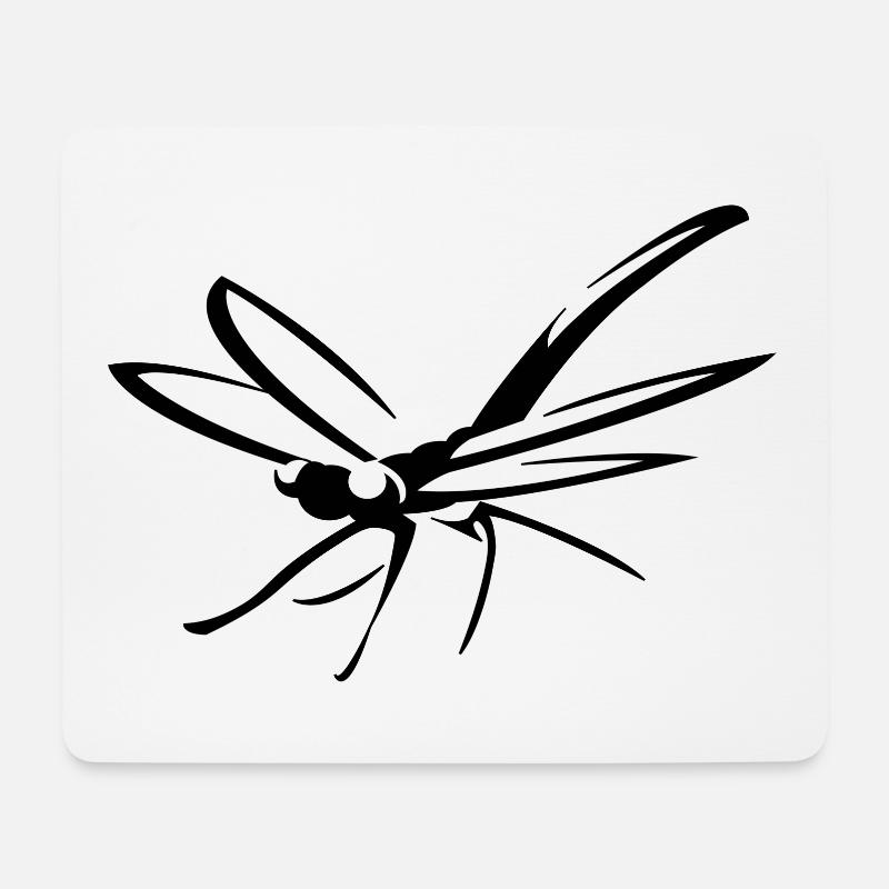 Dragonfly Dragonflies - Mouse Pad (horizontal) - white