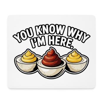 Deviled Egg Lover Funny Food Shirt - Mouse Pad (horizontal) - white - Front