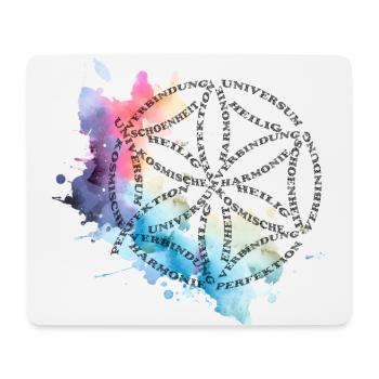 Flowers of life tiresome geometry gift idea - Mouse Pad (horizontal) - white - Front