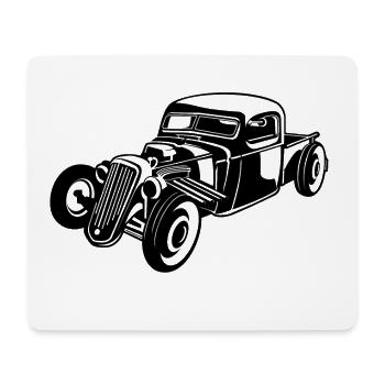 Hot Rod / Rat Rod 08_weiß - Tapis de souris (format paysage) - blanc - Devant