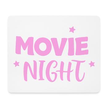Rosa Kinonacht - Mousepad (Querformat) - Weiß - Vorne
