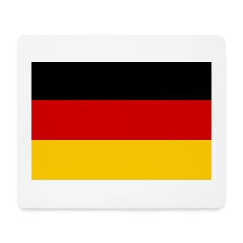 Drapeau de l’Allemagne - Tapis de souris (format paysage) - blanc - Devant