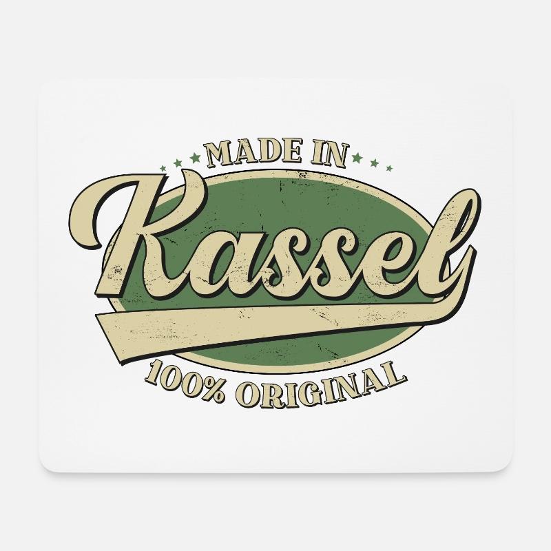 Kassel Kasseler Original - Mousepad (Querformat) - Weiß
