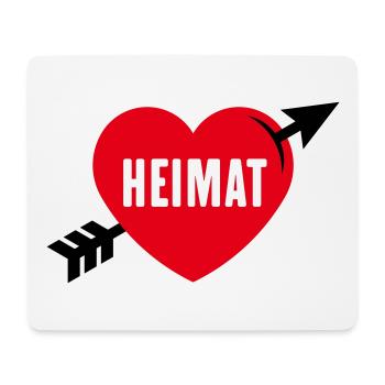 Heimatliebe (Heimat, Heimatland, Heimatstadt / 3C) - Mousepad (Querformat) - Weiß - Vorne