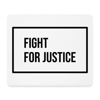 Lutte pour la justice - Tapis de souris (format paysage) - blanc - Devant