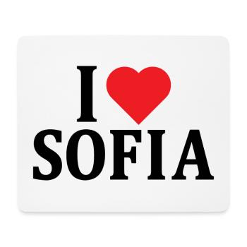t-shirt I love Sofia t-shirt gift idea - Mouse Pad (horizontal) - white - Front