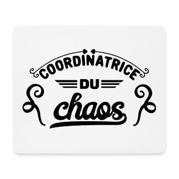 Koordinatorin des Chaos - Mousepad (Querformat) - Weiß - Vorne