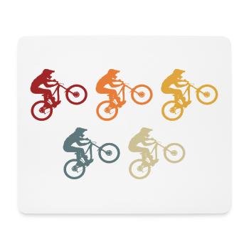 Bicycle Mountain Bike Retro Cyclist Gift - Mouse Pad (horizontal) - white - Front
