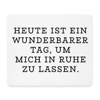 Ruhe Design - Mousepad (Querformat) - Weiß - Vorne
