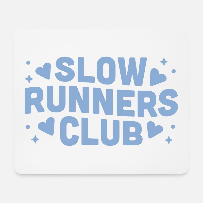 Run Club Humor Anfänger Läufer - Mousepad (Querformat) - Weiß
