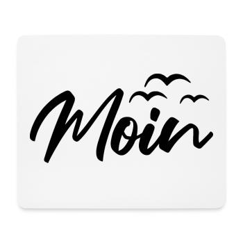 Moin Möwen - Mousepad (Querformat) - Weiß - Vorne