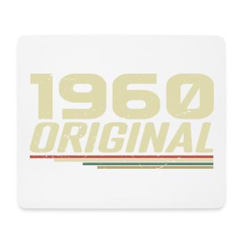 Né en 1960 Vintage 1960 Anniversaire Rétro 1960 - Tapis de souris (format paysage) - blanc - Devant