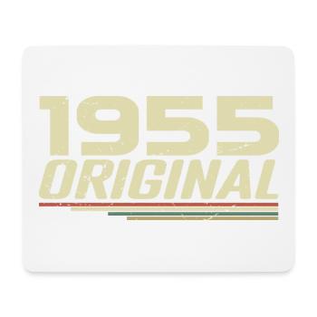 Né en 1955 Vintage 1955 Anniversaire Rétro 1955 - Tapis de souris (format paysage) - blanc - Devant