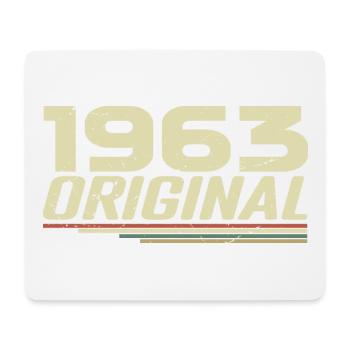 Jahrgang 1963 Jahrgang 1963 Retro Geburtstag 1963 - Mousepad (Querformat) - Weiß - Vorne