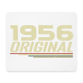 Born in 1956 Vintage 1956 Retro Birthday 1956 - Mouse Pad (horizontal) - white - Front