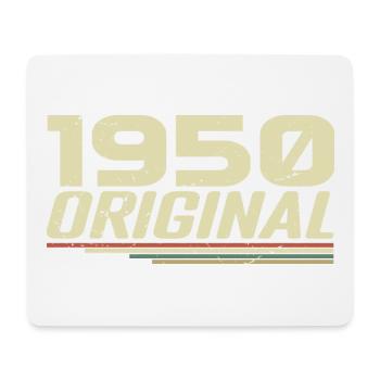 Né en 1950 Vintage 1950 Anniversaire Rétro 1950 - Tapis de souris (format paysage) - blanc - Devant