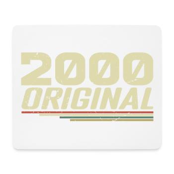 Né en 2000 Vintage 2000 Anniversaire Rétro 2000 - Tapis de souris (format paysage) - blanc - Devant